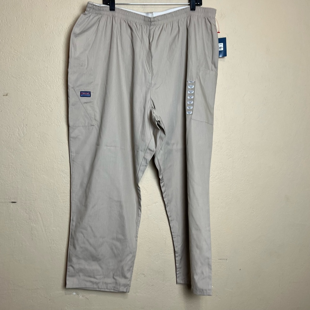 5 for‎ $30 Authentic scrubs Cherokee workweear beige pants size 3XL petite